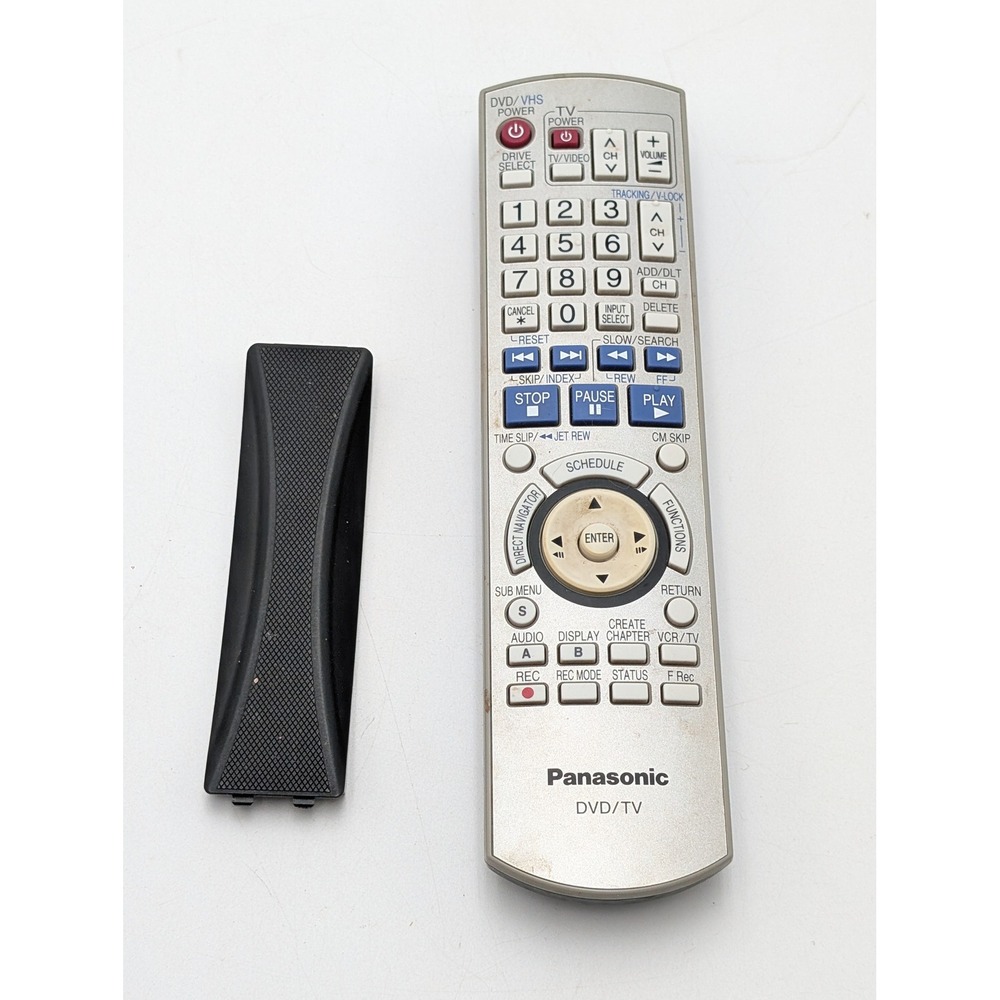 Panasonic Remote Control EUR7659Y70 Silver DVD TV VHS Combo Replacement OEM